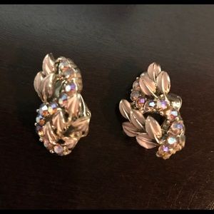 Vintage Coro Pink Earrings